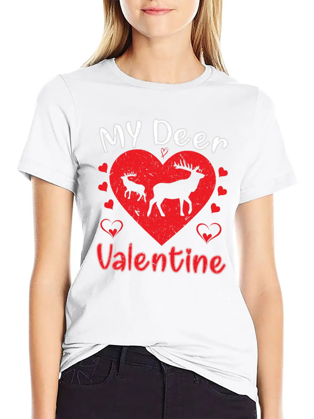 My Deer Valentine Breathable Soft Cotton T-Shirt – Timeless Casual Look