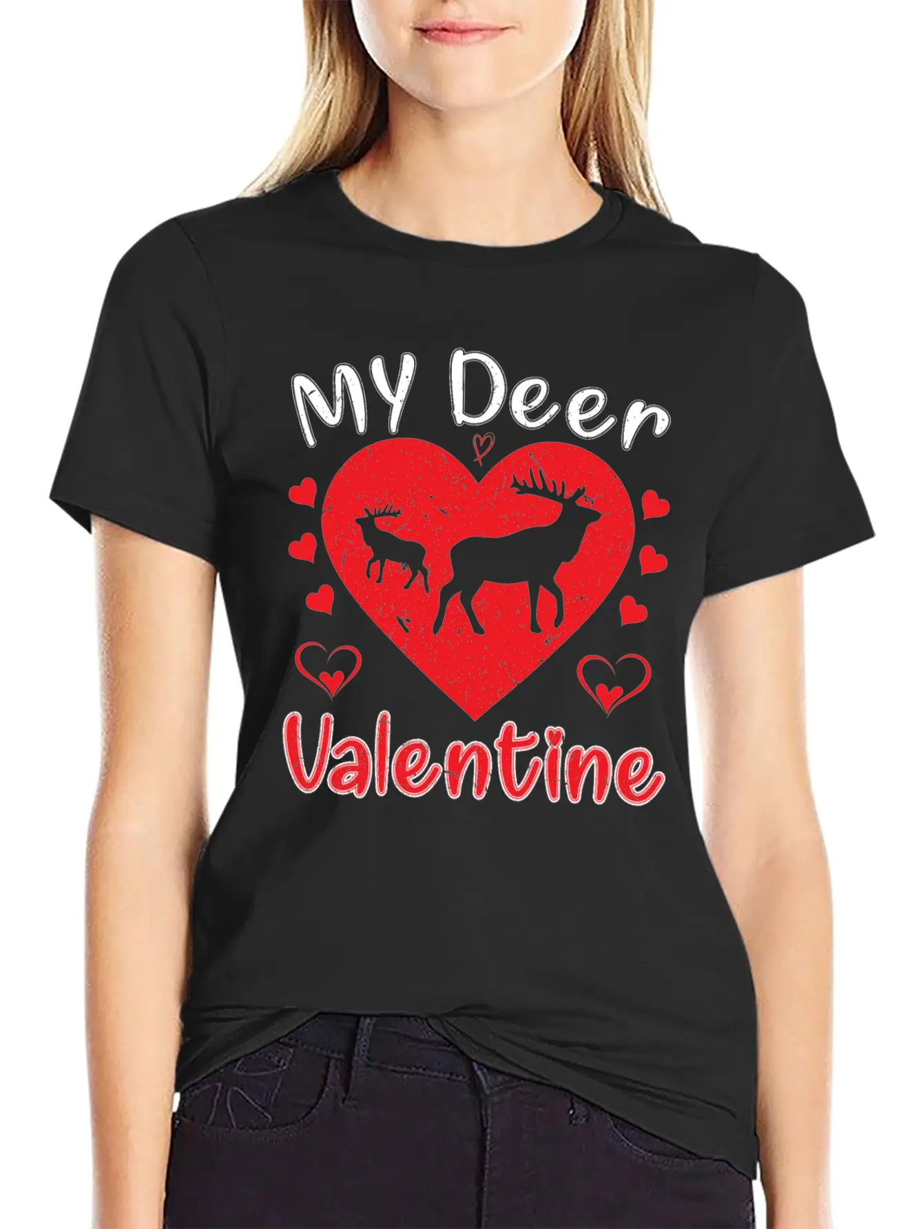 My Deer Valentine Breathable Soft Cotton T-Shirt – Timeless Casual Look