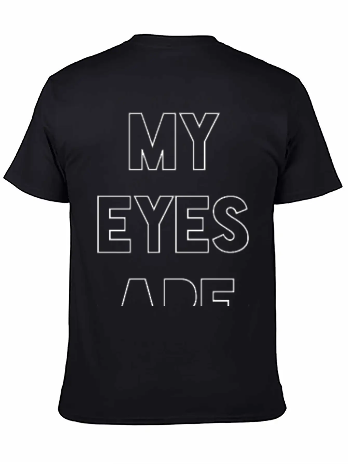 My Eyes Are Up Here Down Arrow Stylish Everyday T-Shirt – Unisex Basic Cotton Tee