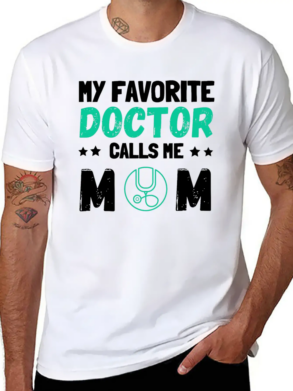My Favorite Doctor Calls Me Mom Casual Graphic T-Shirt – Simple And Comfortable Daily Wear