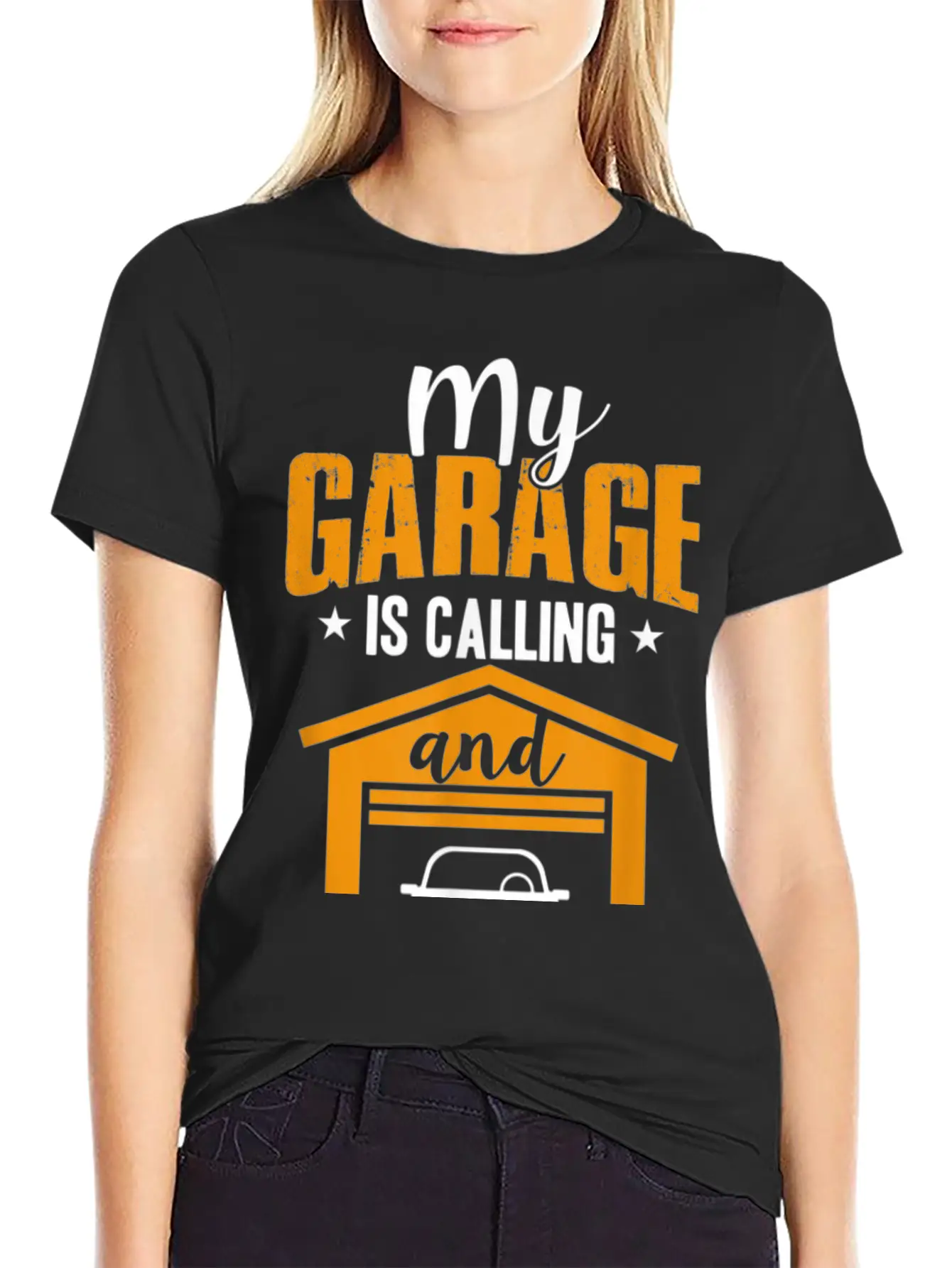 My Garage Is Calling And I Must Go Funny Car Essential Cotton Tee For Daily Outfits – Unisex Style