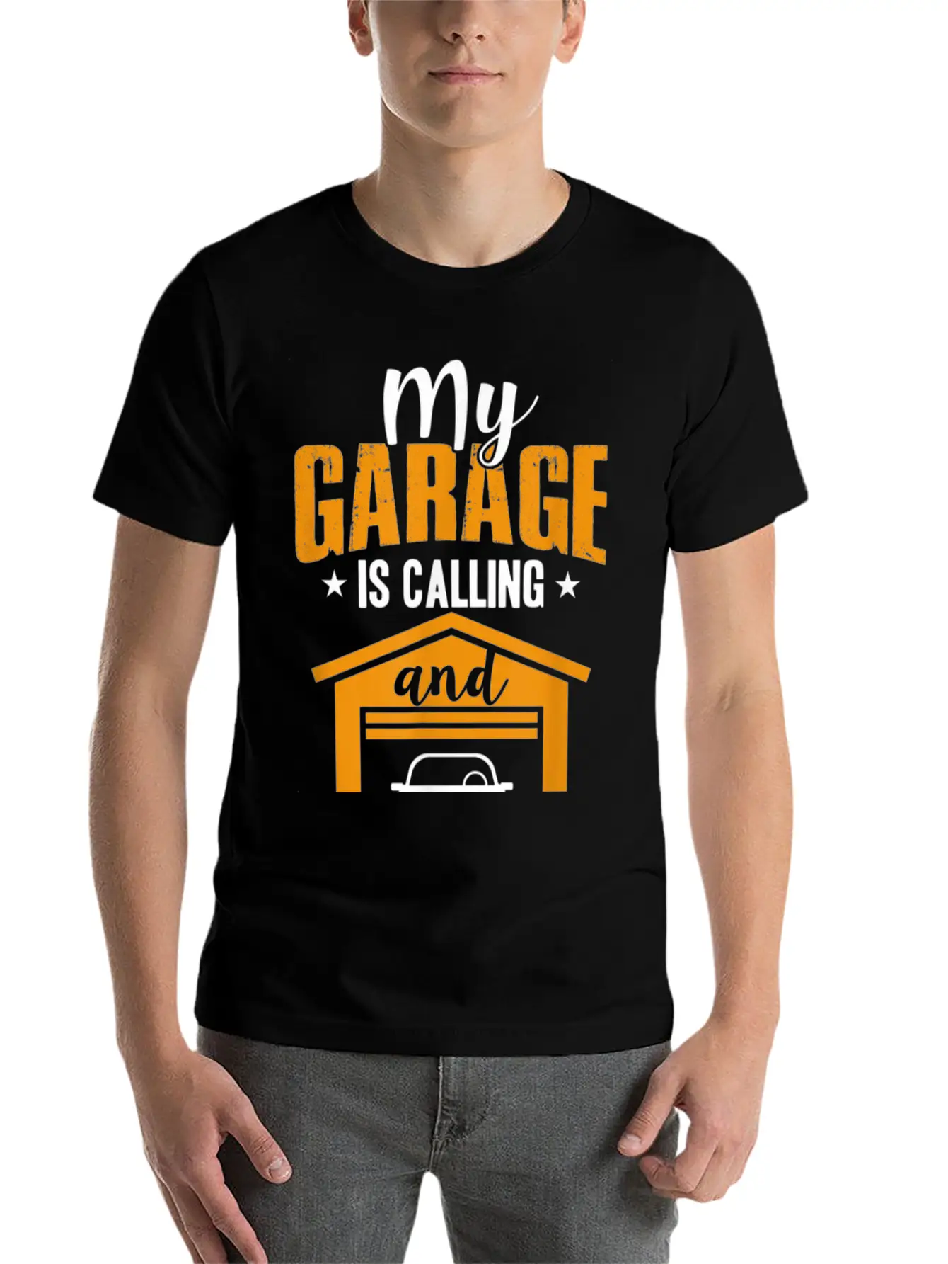 My Garage Is Calling And I Must Go Funny Car Essential Cotton Tee For Daily Outfits – Unisex Style