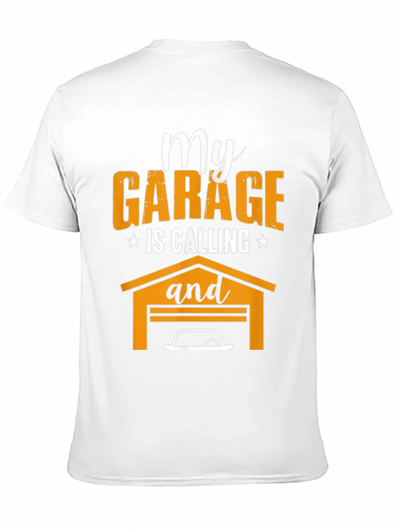 My Garage Is Calling And I Must Go Funny Car Essential Cotton Tee For Daily Outfits – Unisex Style