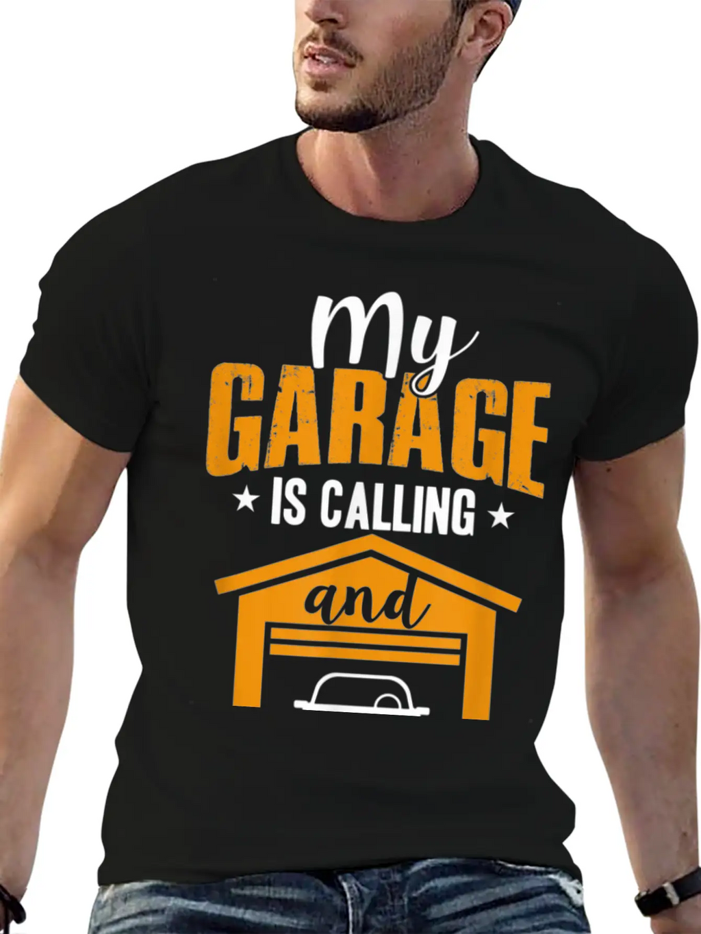My Garage Is Calling And I Must Go Funny Car Essential Cotton Tee For Daily Outfits – Unisex Style