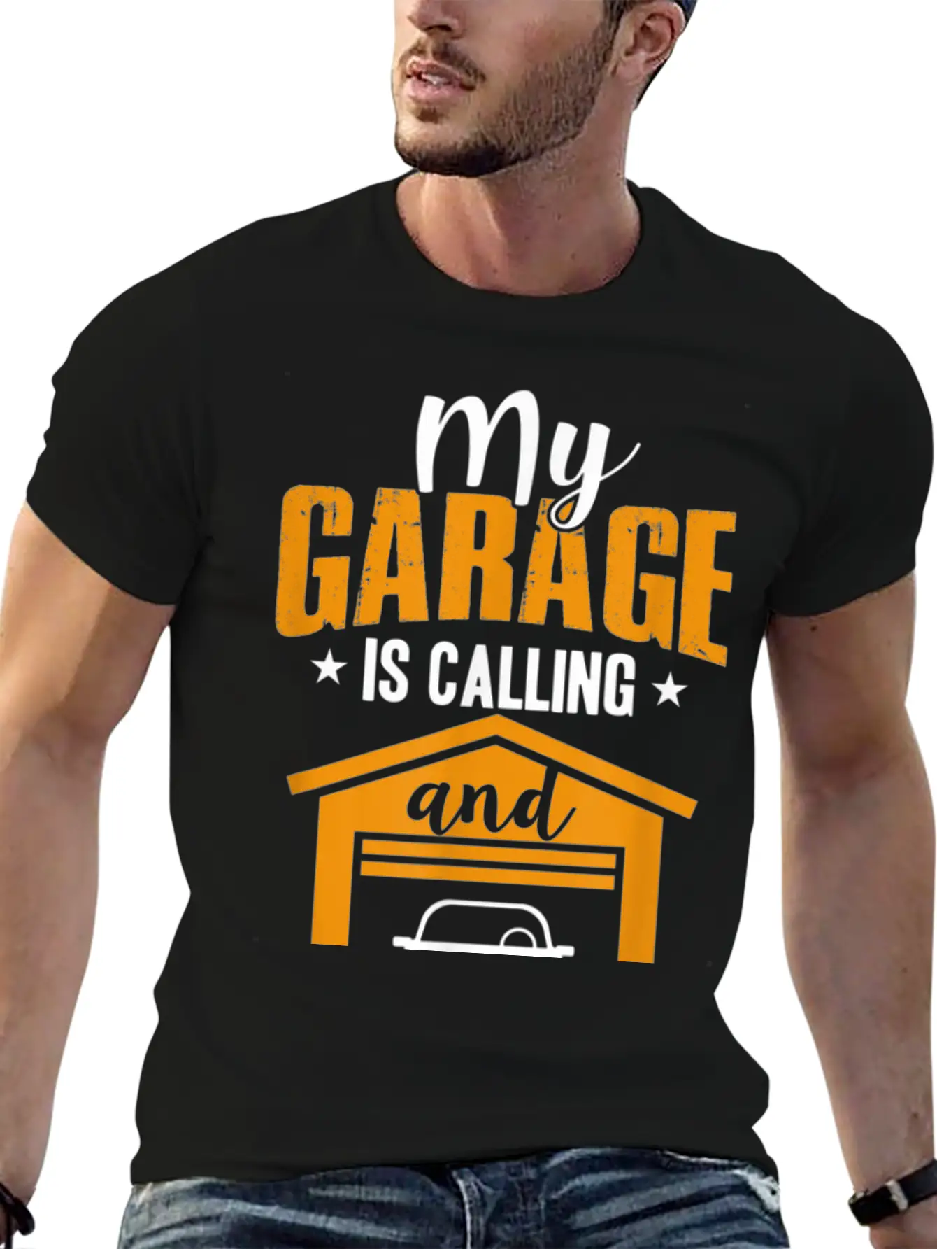 My Garage Is Calling And I Must Go Funny Car Essential Cotton Tee For Daily Outfits – Unisex Style