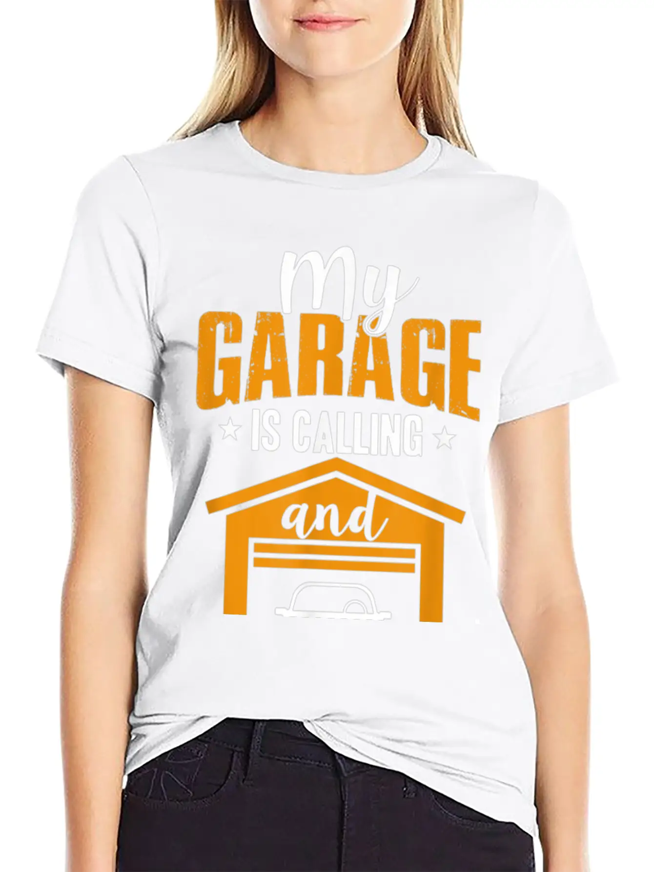 My Garage Is Calling And I Must Go Funny Car Essential Cotton Tee For Daily Outfits – Unisex Style
