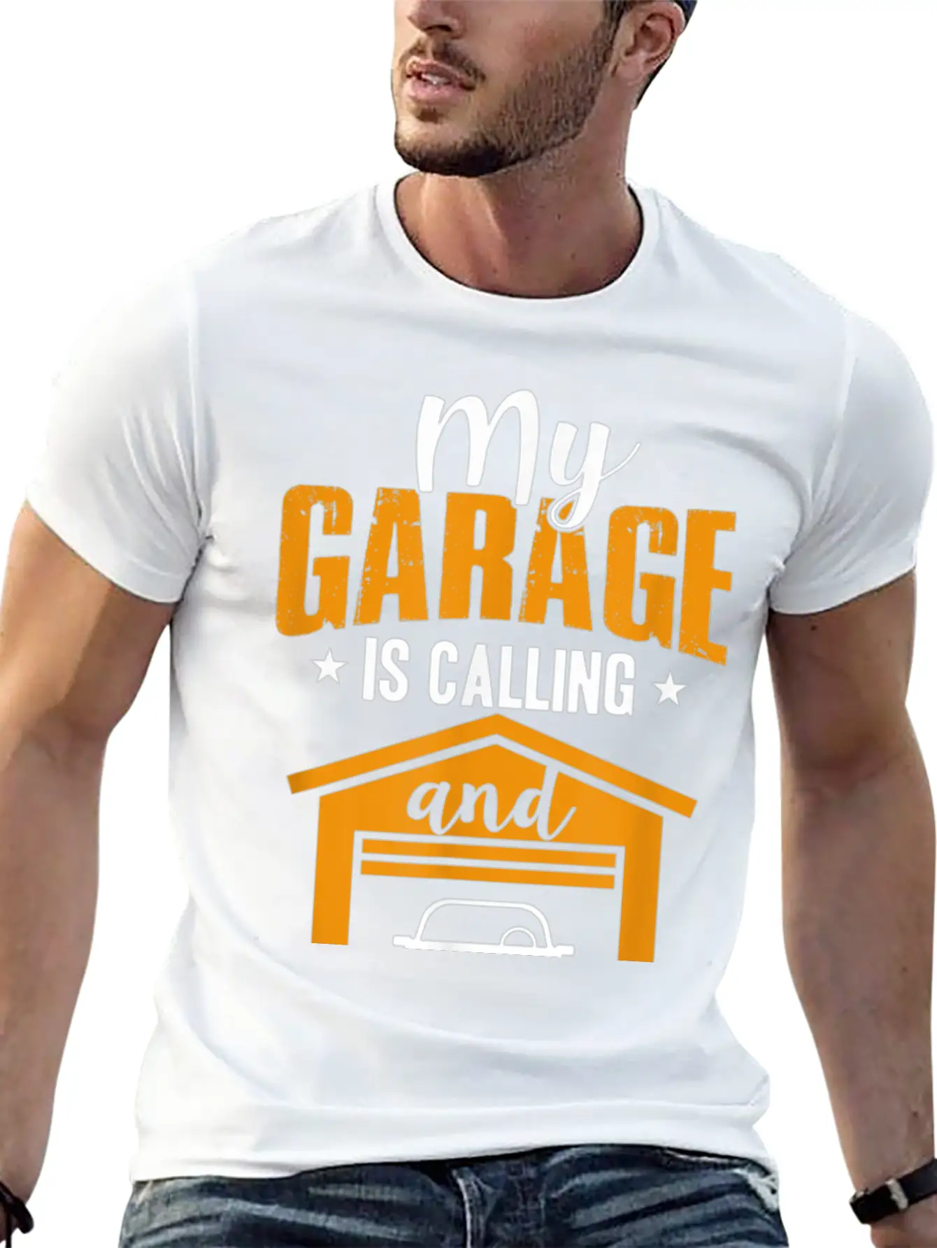 My Garage Is Calling And I Must Go Funny Car Essential Cotton Tee For Daily Outfits – Unisex Style