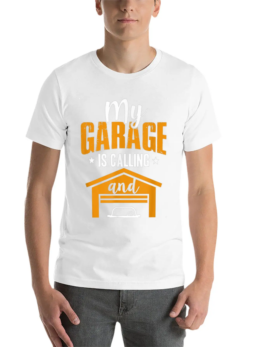 My Garage Is Calling And I Must Go Funny Car Essential Cotton Tee For Daily Outfits – Unisex Style