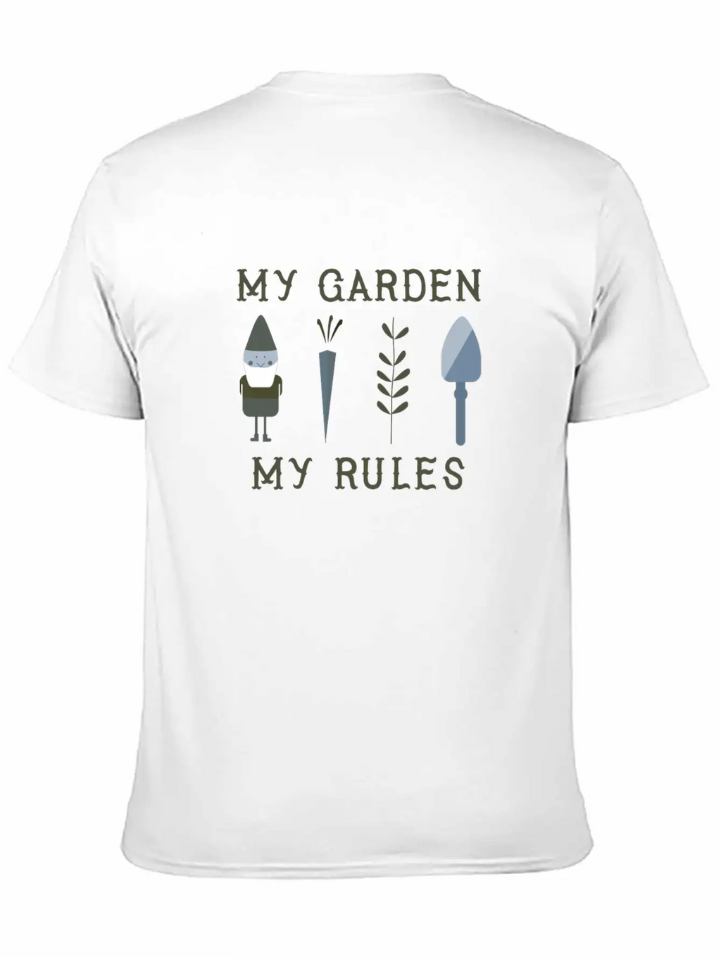 My Garden My Rules Funny Gardening Nature Casual Graphic T-Shirt – Simple And Comfortable Daily Wear