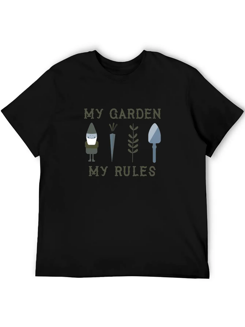 My Garden My Rules Funny Gardening Nature Casual Graphic T-Shirt – Simple And Comfortable Daily Wear