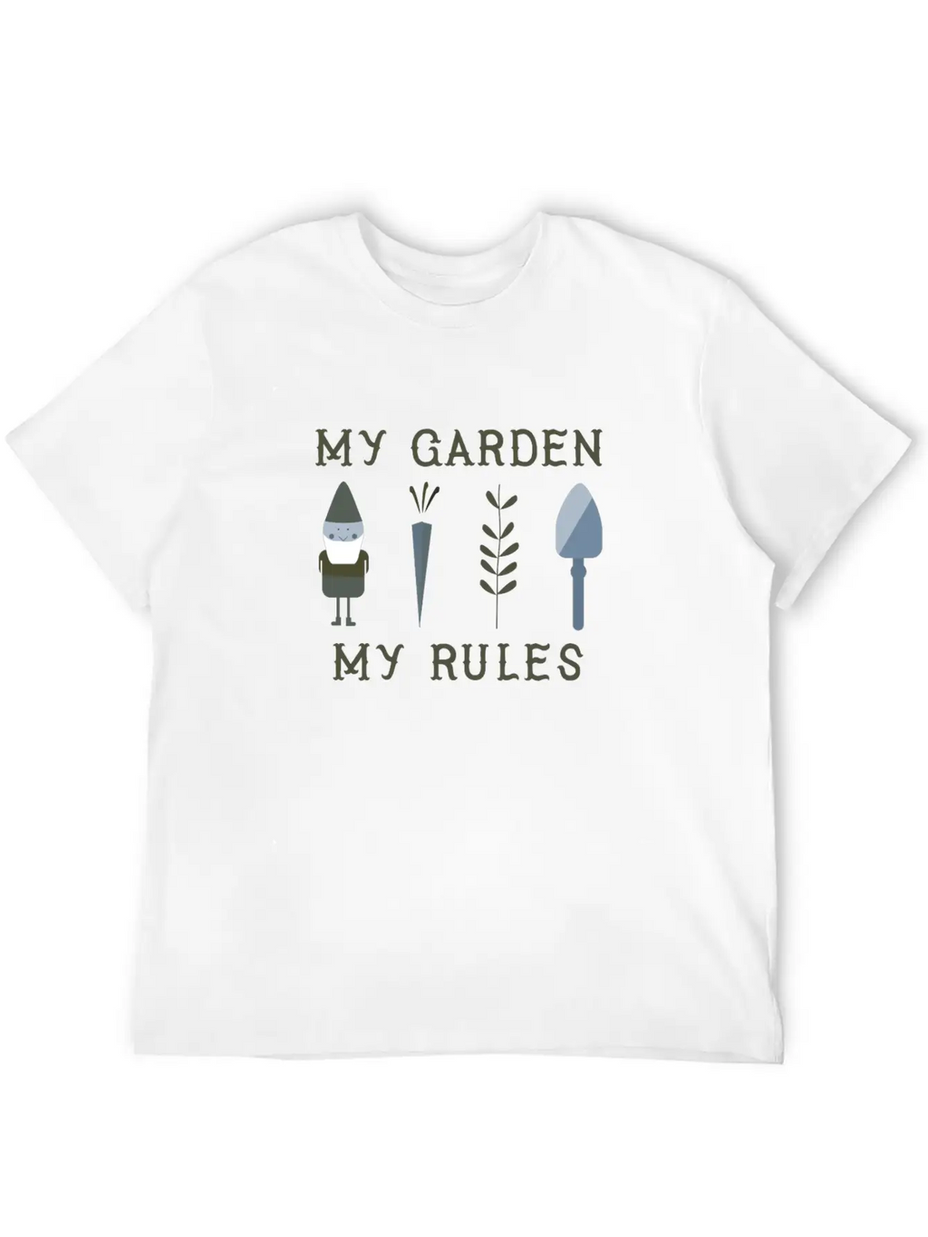 My Garden My Rules Funny Gardening Nature Casual Graphic T-Shirt – Simple And Comfortable Daily Wear