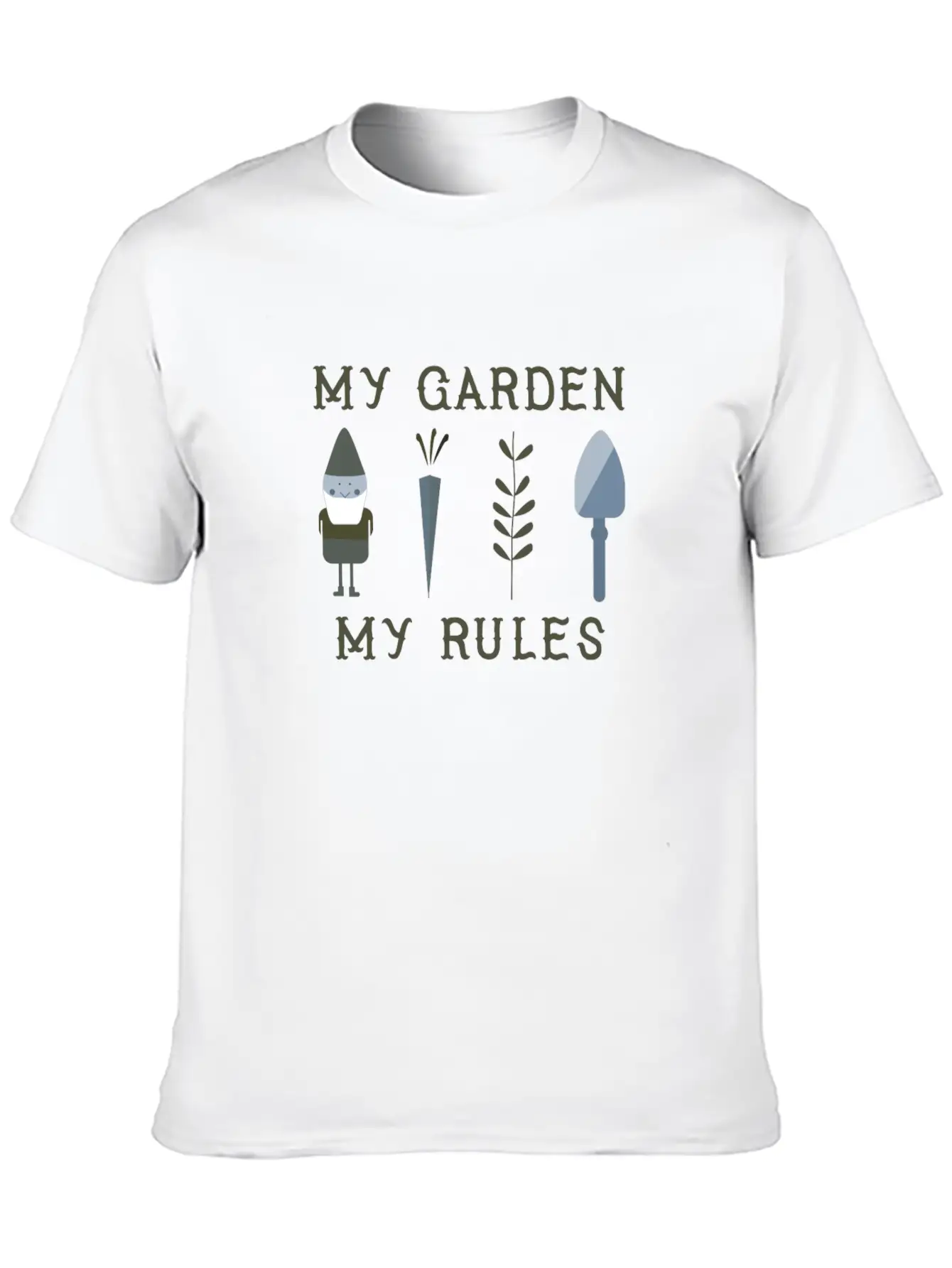 My Garden My Rules Funny Gardening Nature Casual Graphic T-Shirt – Simple And Comfortable Daily Wear