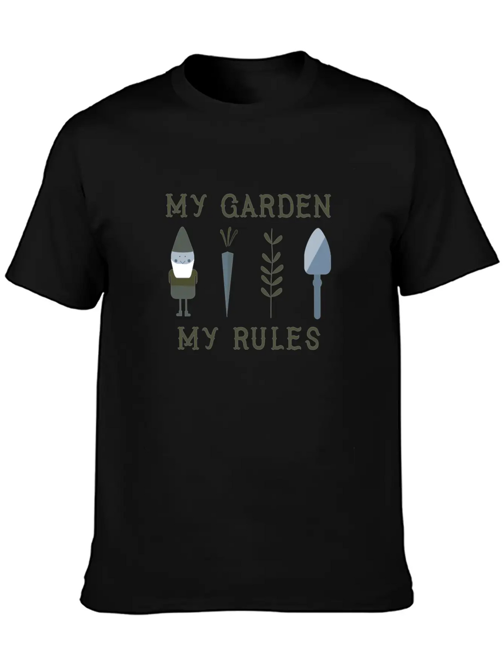 My Garden My Rules Funny Gardening Nature Casual Graphic T-Shirt – Simple And Comfortable Daily Wear