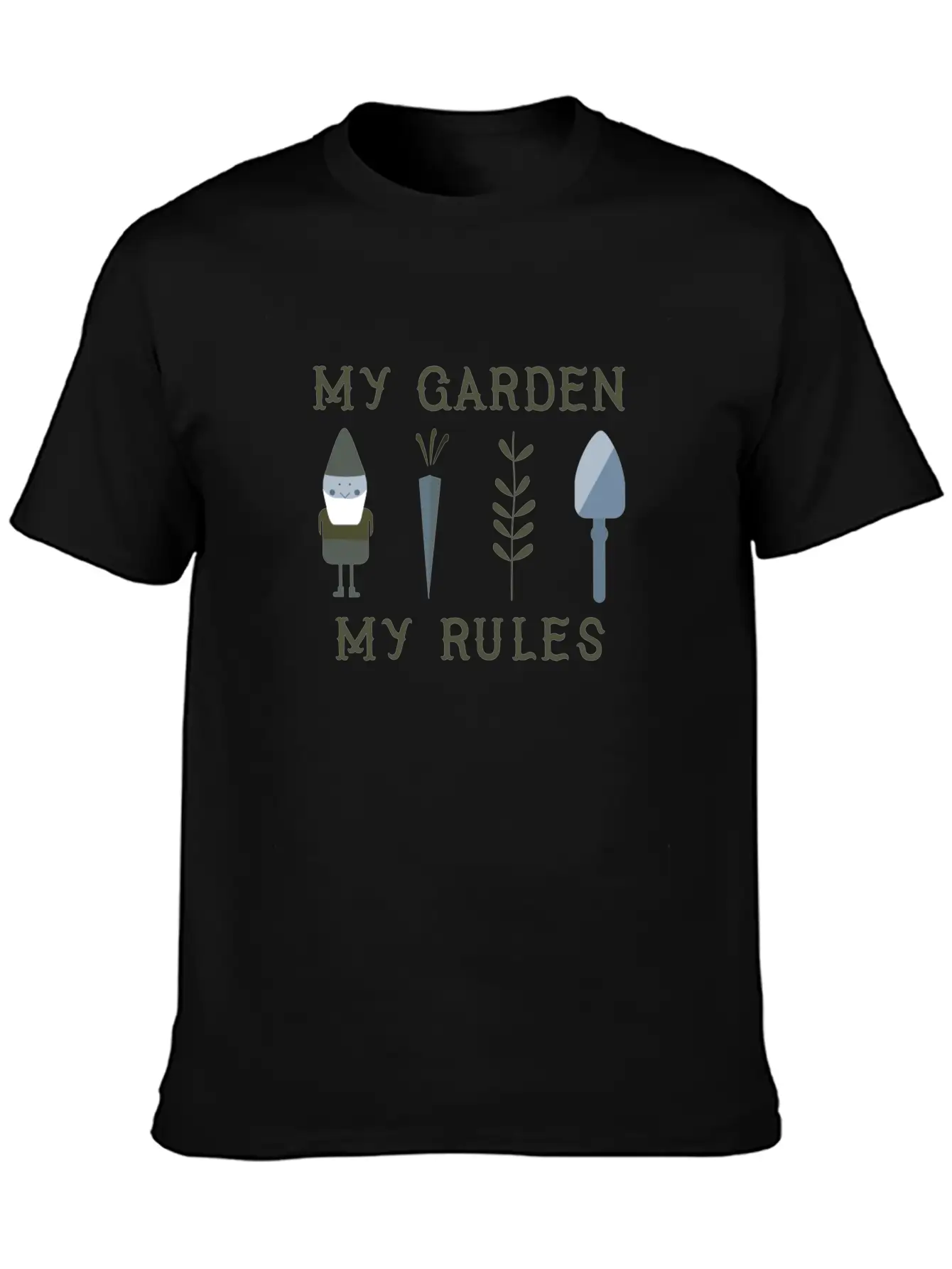 My Garden My Rules Funny Gardening Nature Casual Graphic T-Shirt – Simple And Comfortable Daily Wear