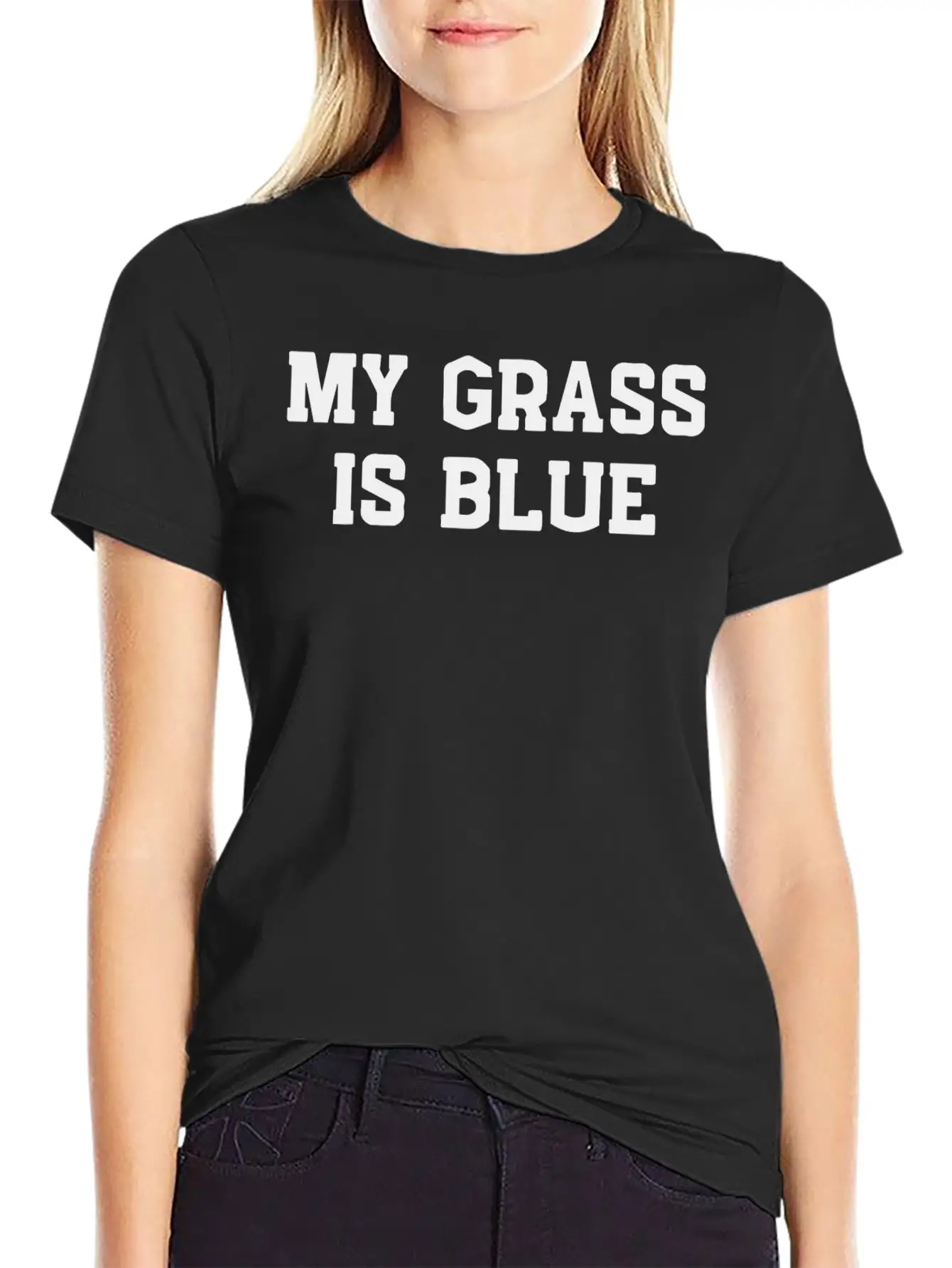 My Grass Is Blue Unisex Casual T-Shirt – Clean Design For Daily Comfort