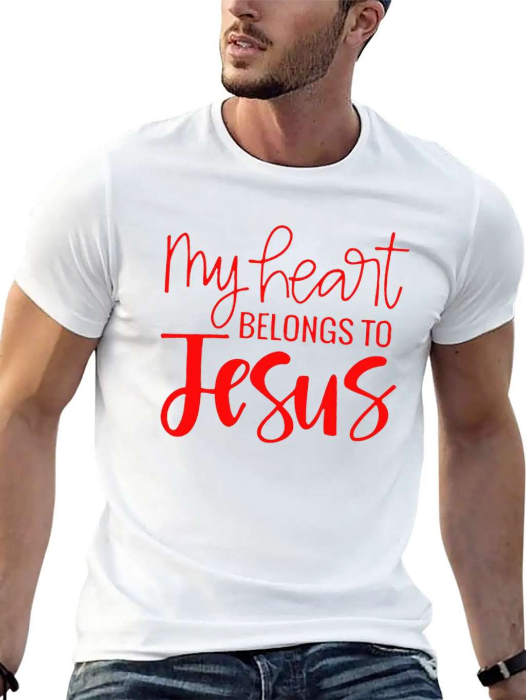 My Heart Belongs To Jesus Essential Cotton Tee For Daily Outfits – Unisex Style
