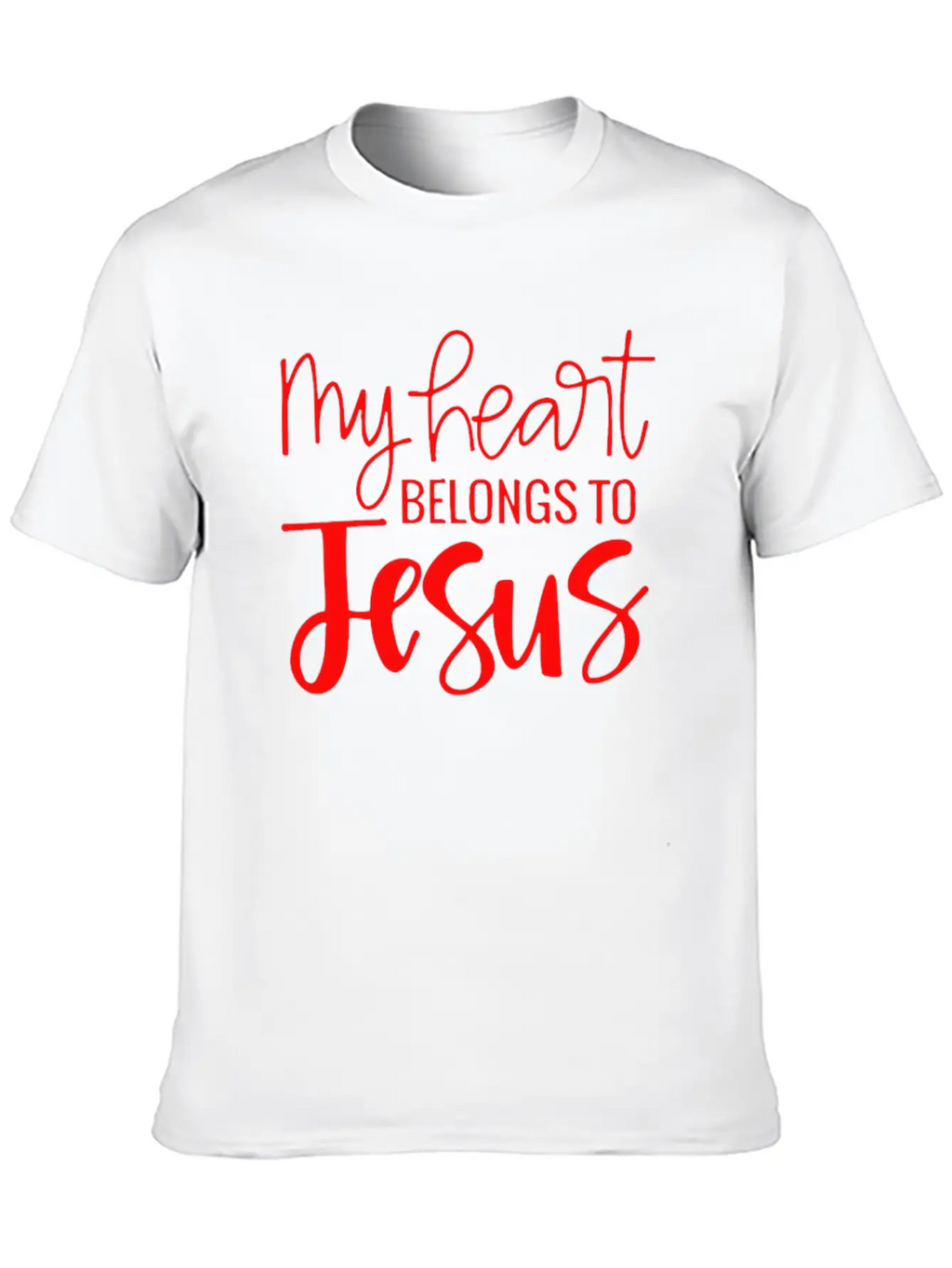My Heart Belongs To Jesus Essential Cotton Tee For Daily Outfits – Unisex Style
