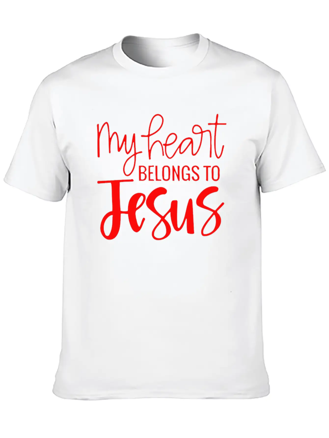 My Heart Belongs To Jesus Essential Cotton Tee For Daily Outfits – Unisex Style