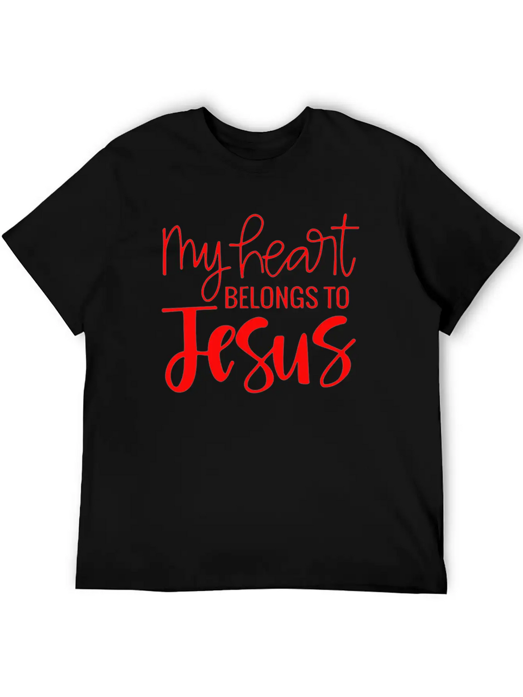 My Heart Belongs To Jesus Essential Cotton Tee For Daily Outfits – Unisex Style