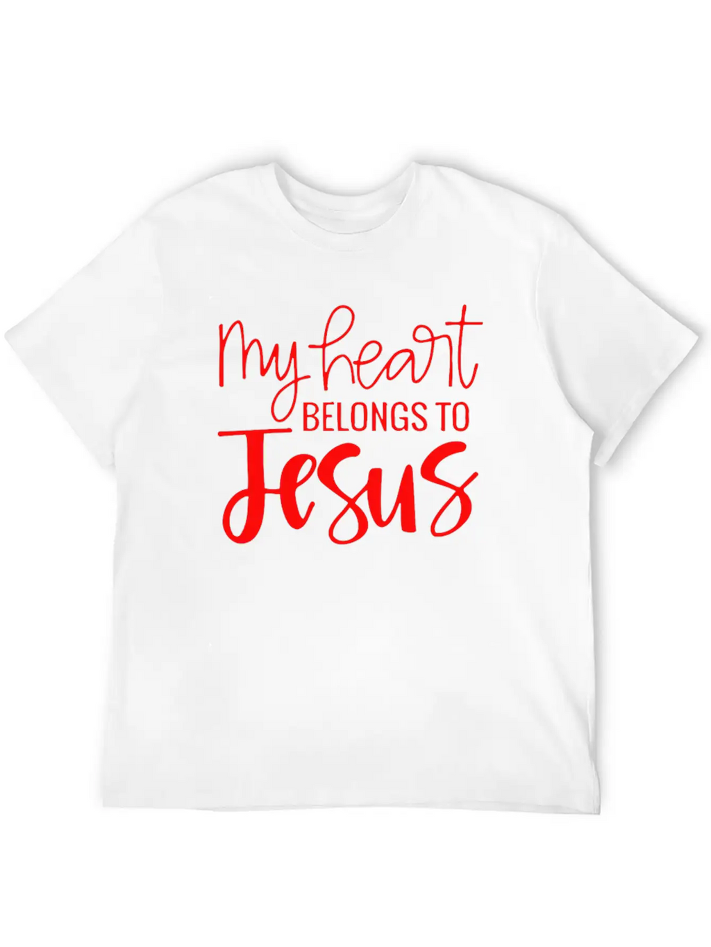 My Heart Belongs To Jesus Essential Cotton Tee For Daily Outfits – Unisex Style