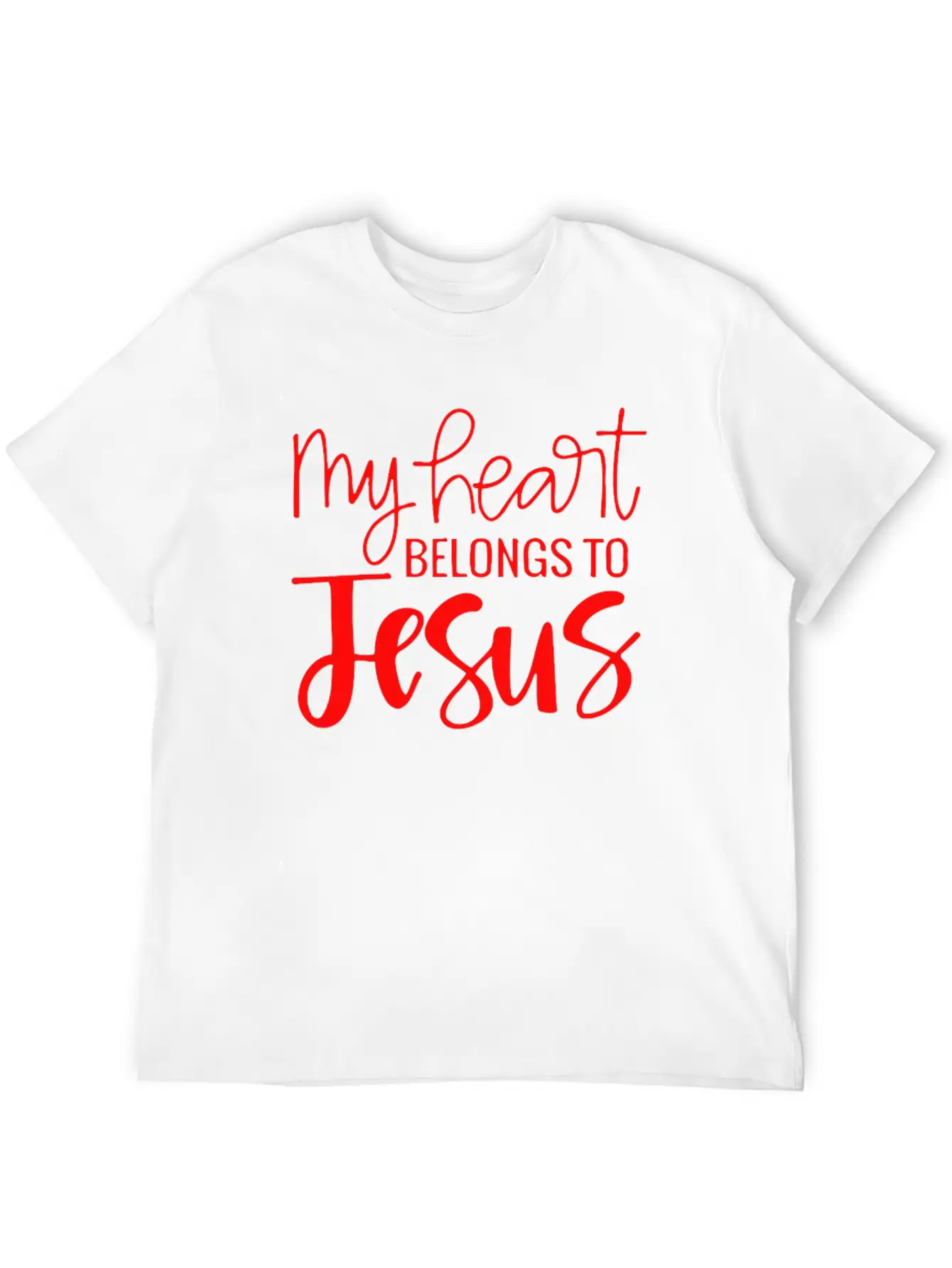 My Heart Belongs To Jesus Essential Cotton Tee For Daily Outfits – Unisex Style