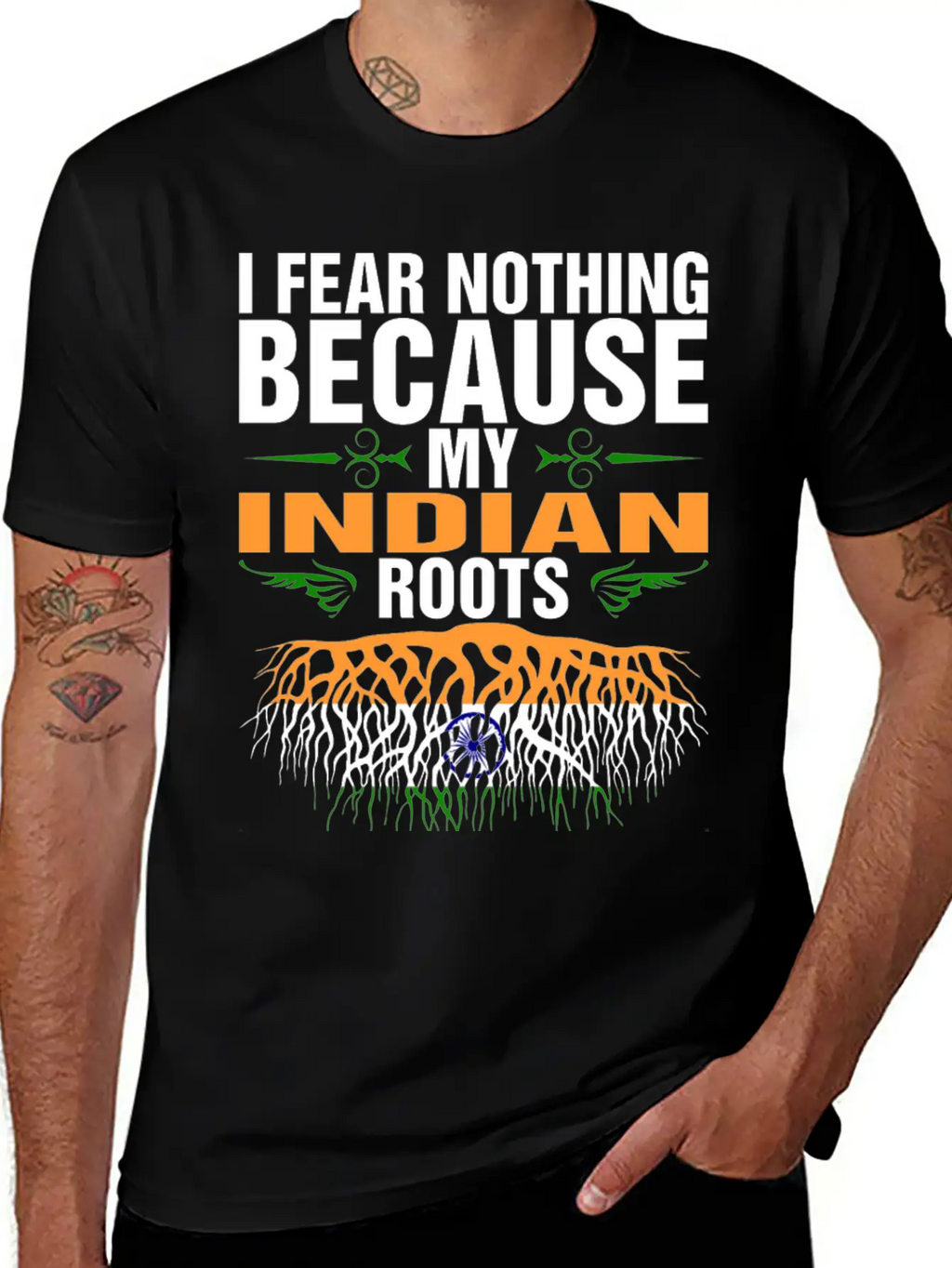My Indian Roots Unisex Short Sleeve Soft Cotton T-Shirt – Casual Everyday Wear