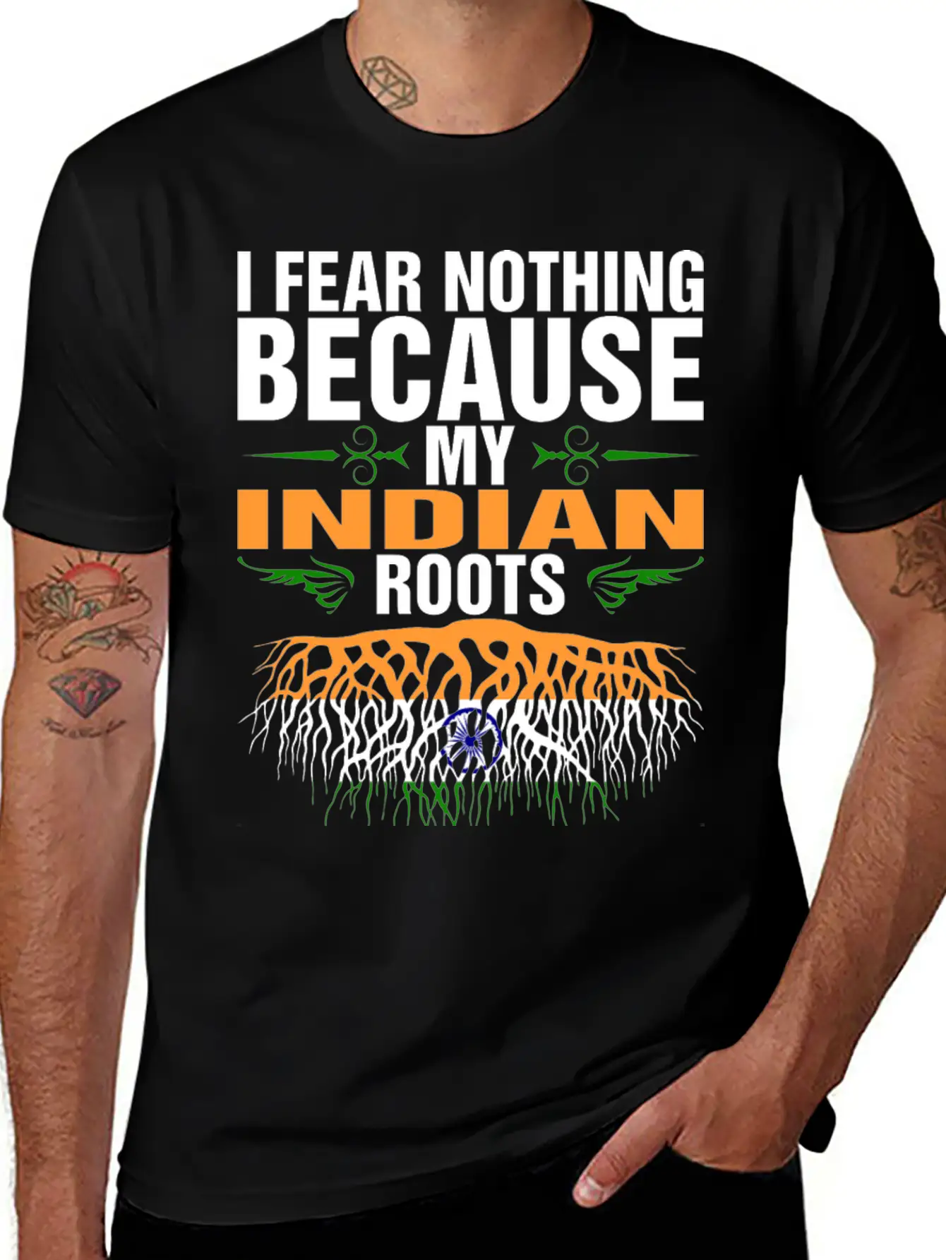 My Indian Roots Unisex Short Sleeve Soft Cotton T-Shirt – Casual Everyday Wear