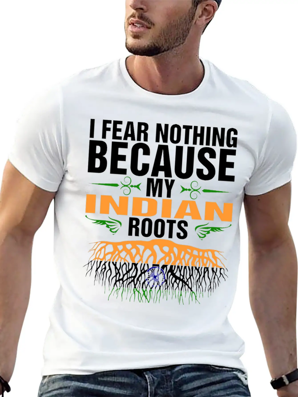 My Indian Roots Unisex Short Sleeve Soft Cotton T-Shirt – Casual Everyday Wear