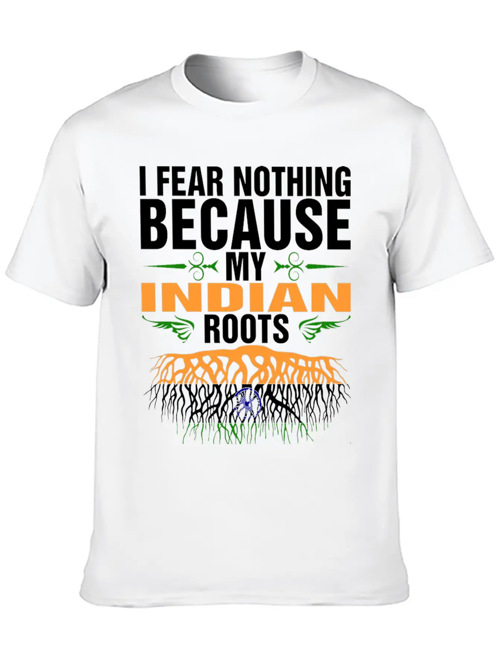 My Indian Roots Unisex Short Sleeve Soft Cotton T-Shirt – Casual Everyday Wear