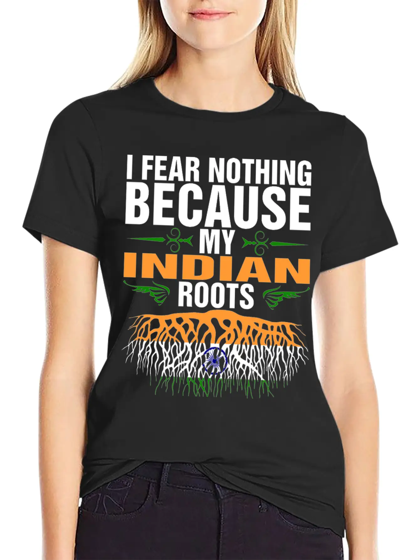 My Indian Roots Unisex Short Sleeve Soft Cotton T-Shirt – Casual Everyday Wear