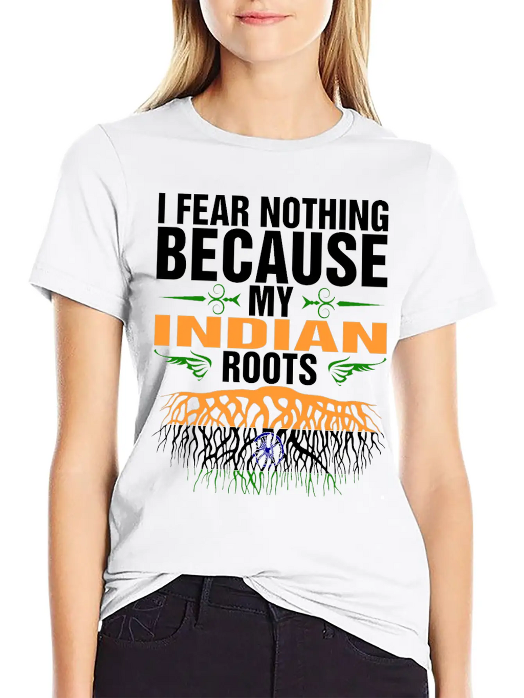 My Indian Roots Unisex Short Sleeve Soft Cotton T-Shirt – Casual Everyday Wear