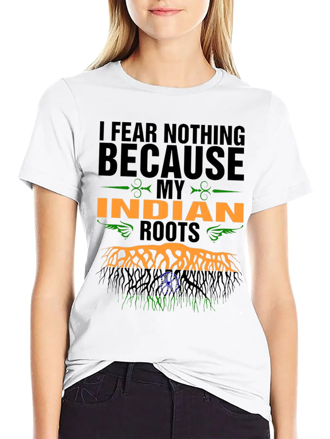 My Indian Roots Unisex Short Sleeve Soft Cotton T-Shirt – Casual Everyday Wear