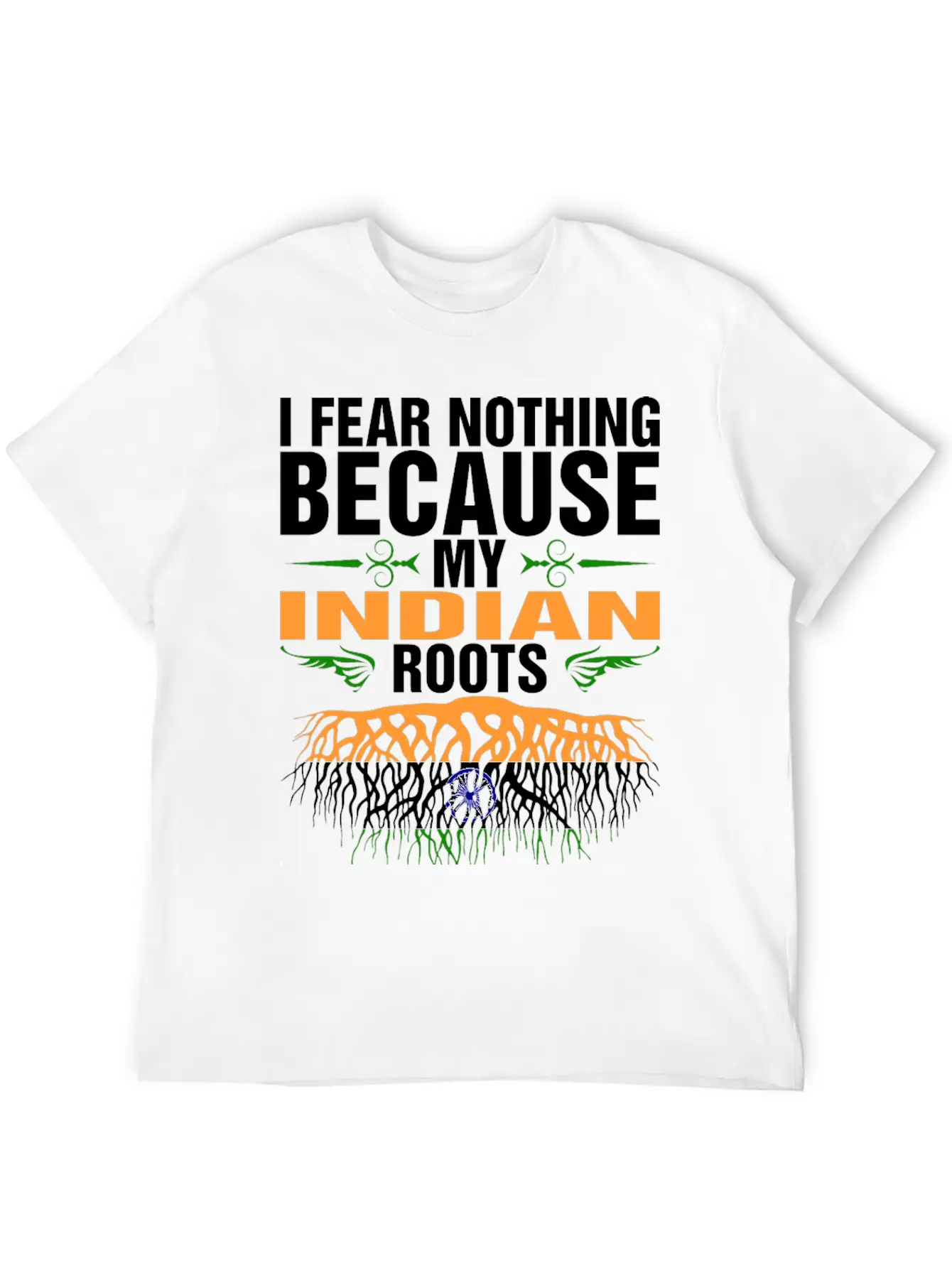 My Indian Roots Unisex Short Sleeve Soft Cotton T-Shirt – Casual Everyday Wear