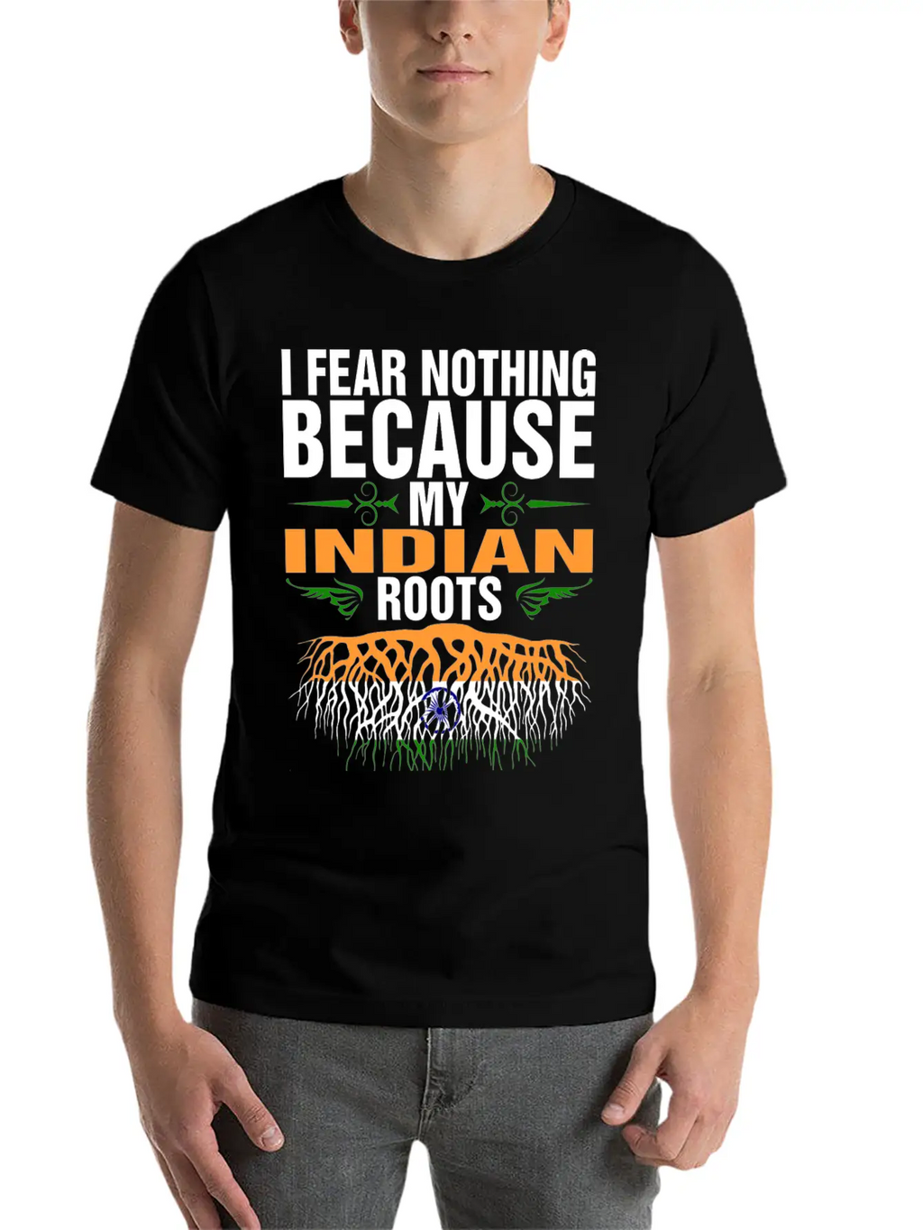 My Indian Roots Unisex Short Sleeve Soft Cotton T-Shirt – Casual Everyday Wear