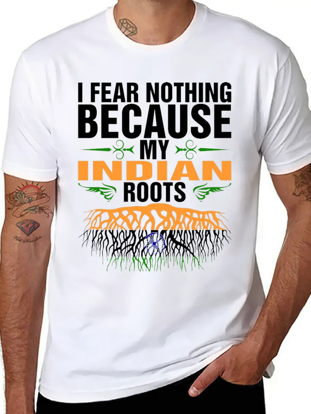 My Indian Roots Unisex Short Sleeve Soft Cotton T-Shirt – Casual Everyday Wear