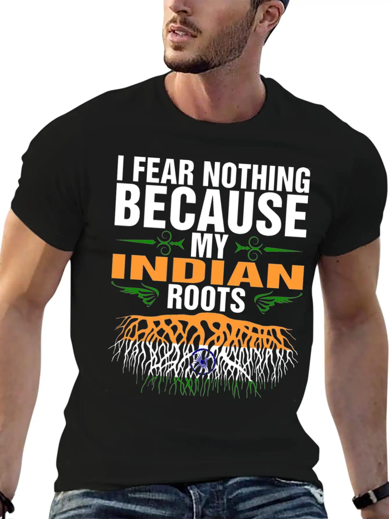 My Indian Roots Unisex Short Sleeve Soft Cotton T-Shirt – Casual Everyday Wear