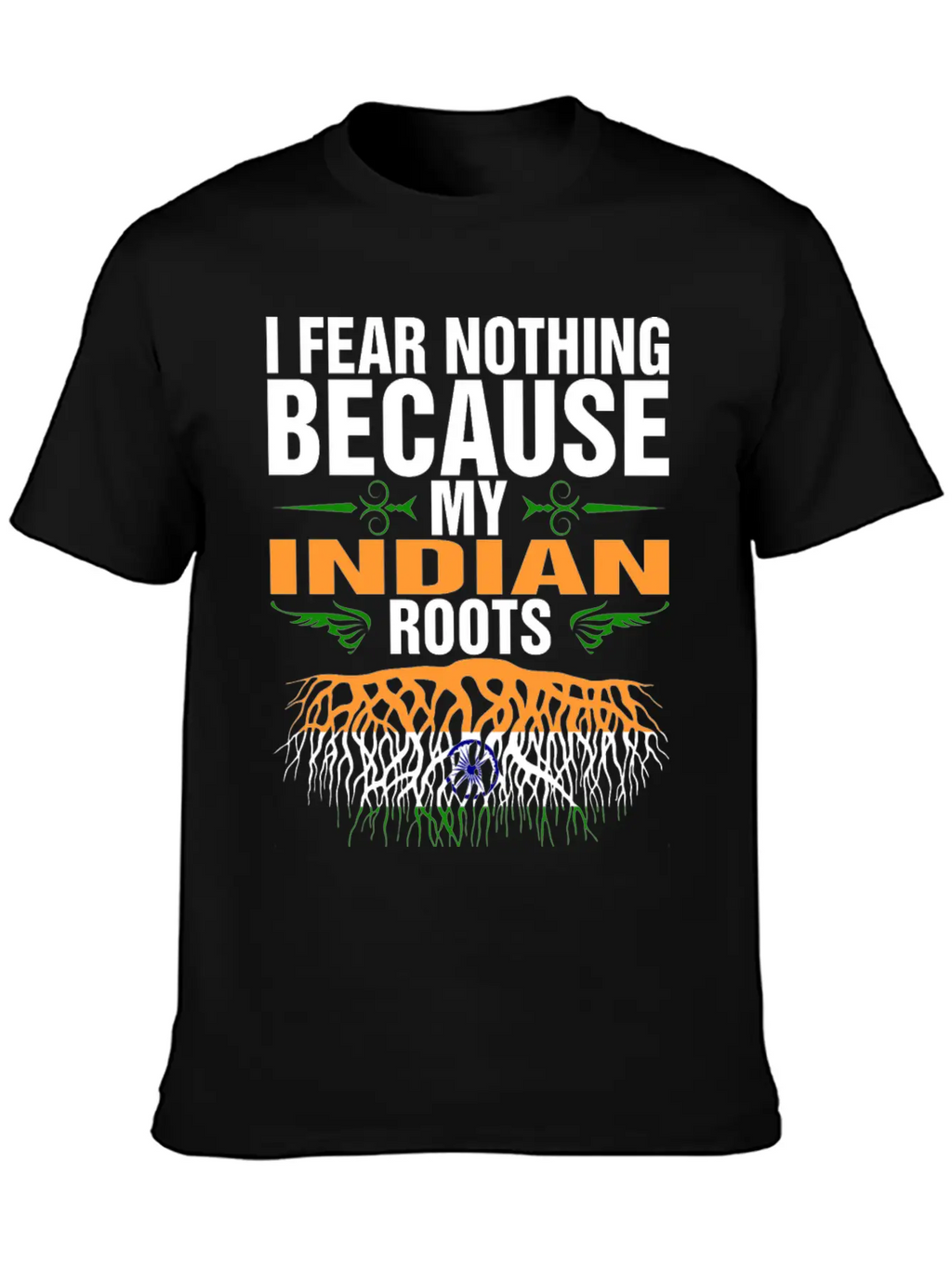 My Indian Roots Unisex Short Sleeve Soft Cotton T-Shirt – Casual Everyday Wear