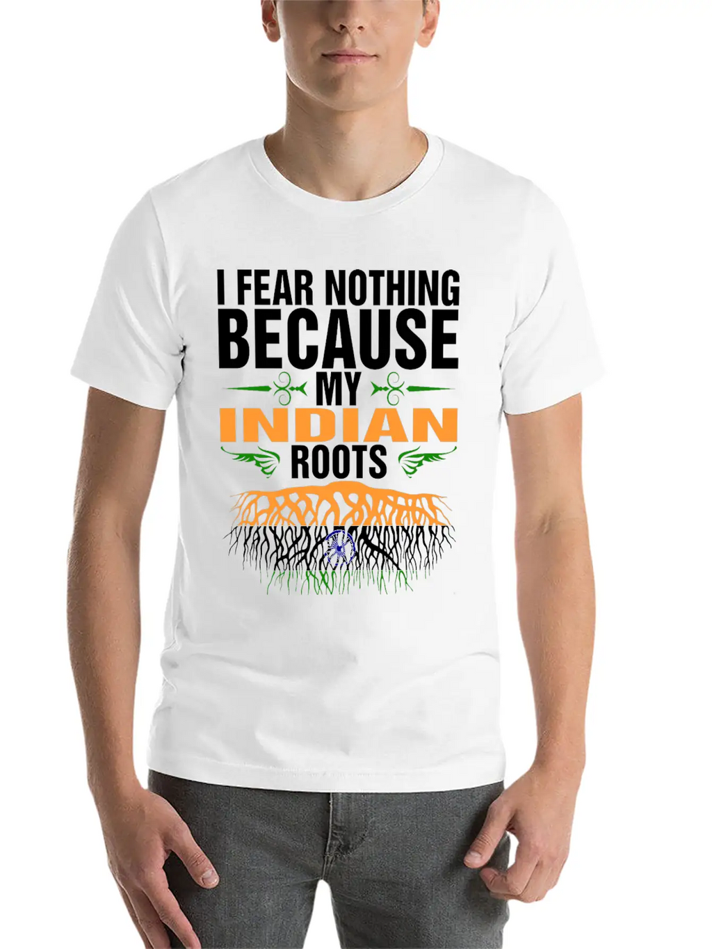 My Indian Roots Unisex Short Sleeve Soft Cotton T-Shirt – Casual Everyday Wear