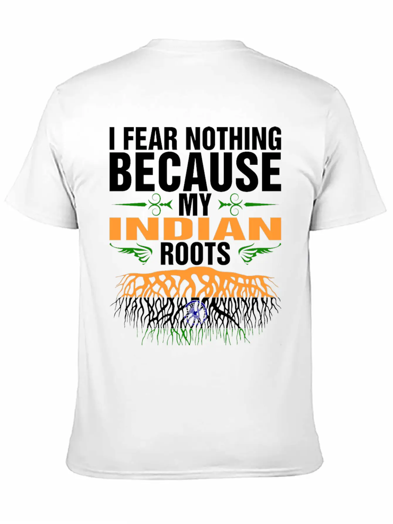 My Indian Roots Unisex Short Sleeve Soft Cotton T-Shirt – Casual Everyday Wear