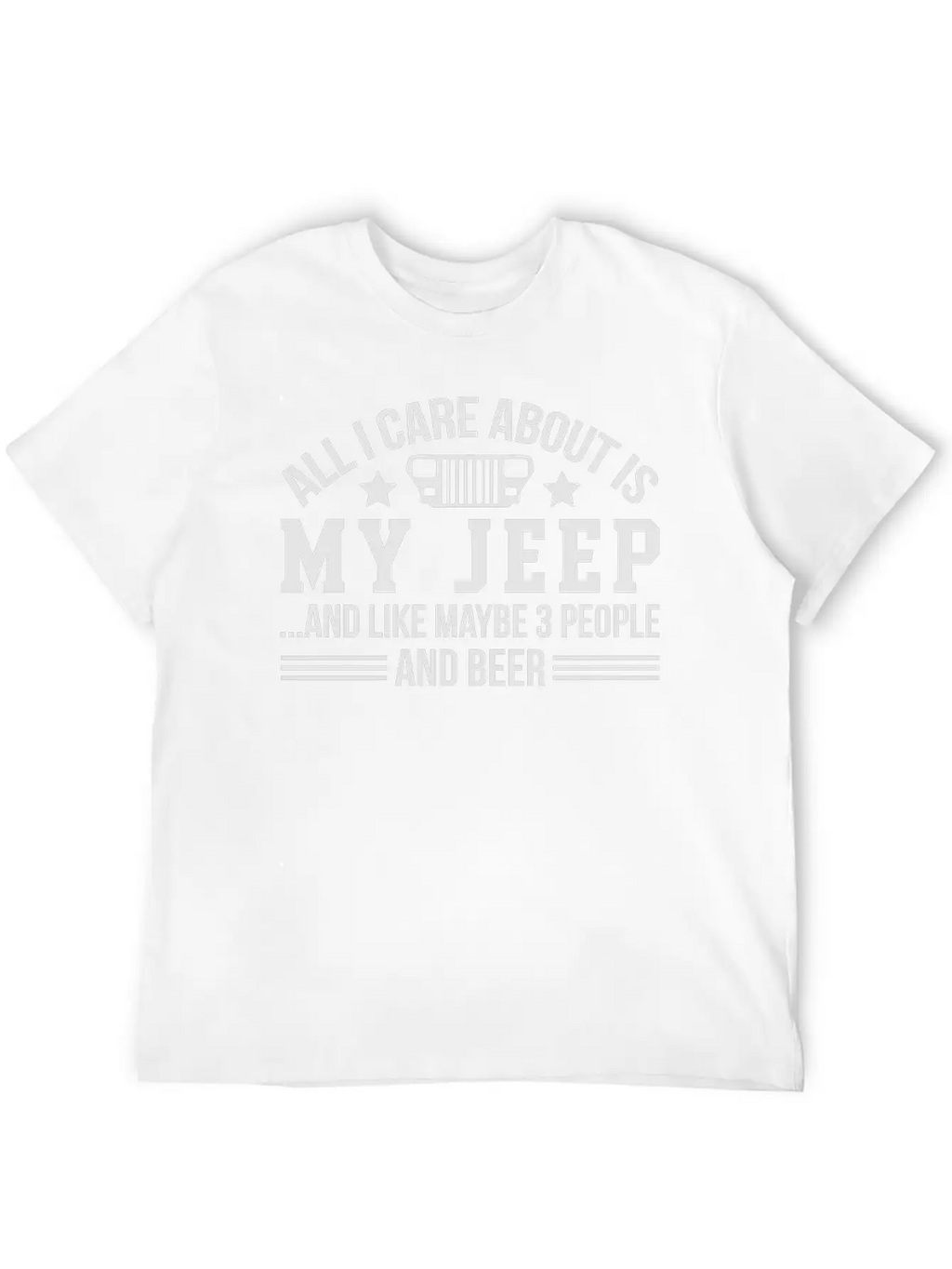 My Jeep And Beer Stylish Everyday T-Shirt – Unisex Basic Cotton Tee