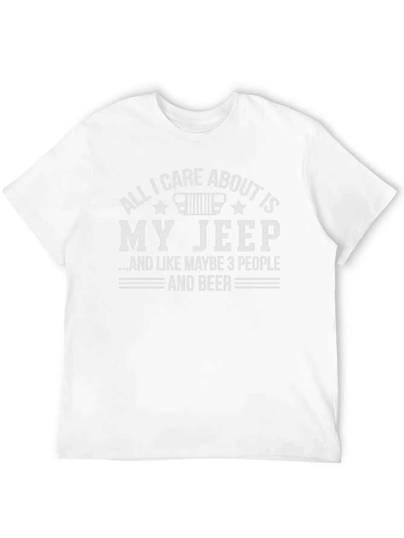 My Jeep And Beer Stylish Everyday T-Shirt – Unisex Basic Cotton Tee