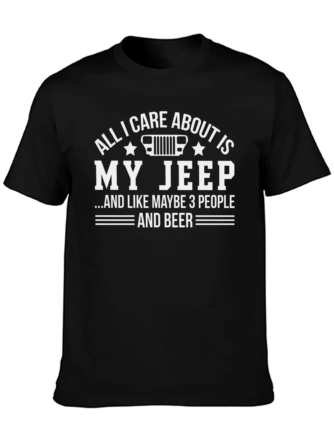 My Jeep And Beer Stylish Everyday T-Shirt – Unisex Basic Cotton Tee