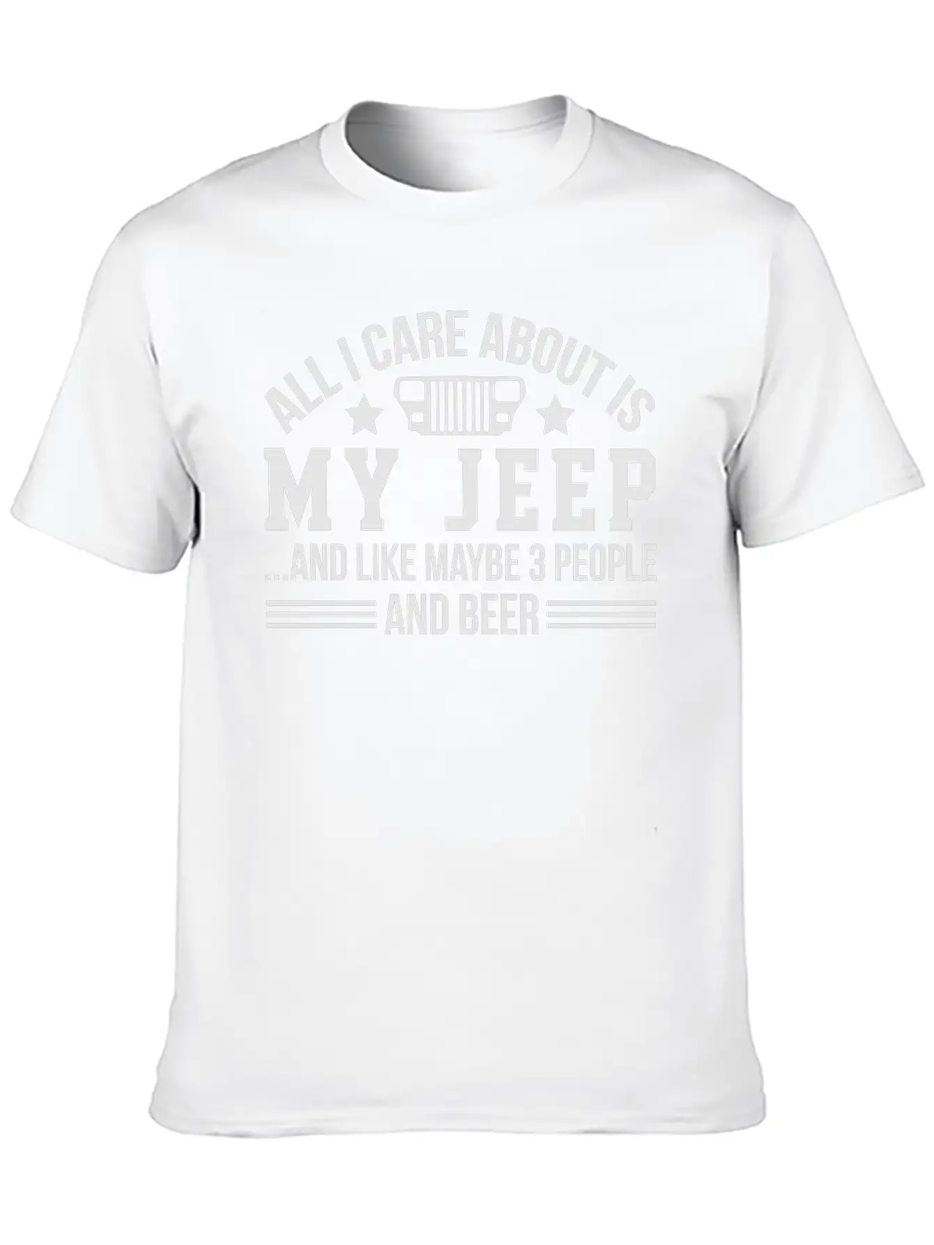 My Jeep And Beer Stylish Everyday T-Shirt – Unisex Basic Cotton Tee