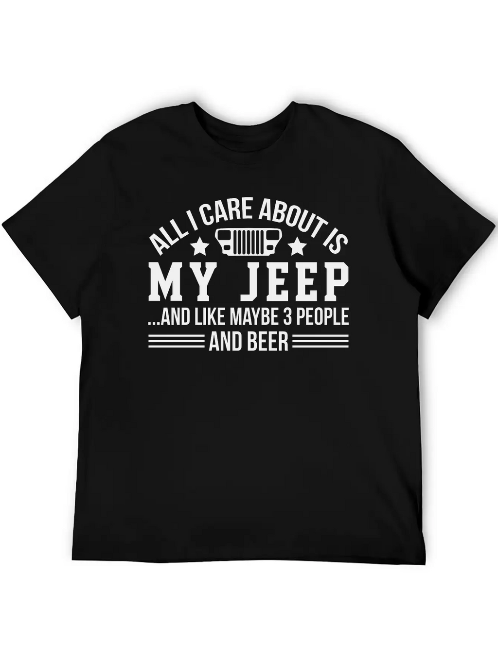My Jeep And Beer Stylish Everyday T-Shirt – Unisex Basic Cotton Tee