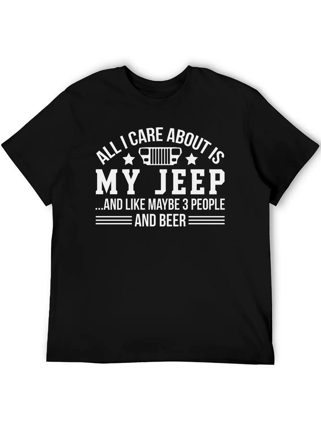 My Jeep And Beer Stylish Everyday T-Shirt – Unisex Basic Cotton Tee