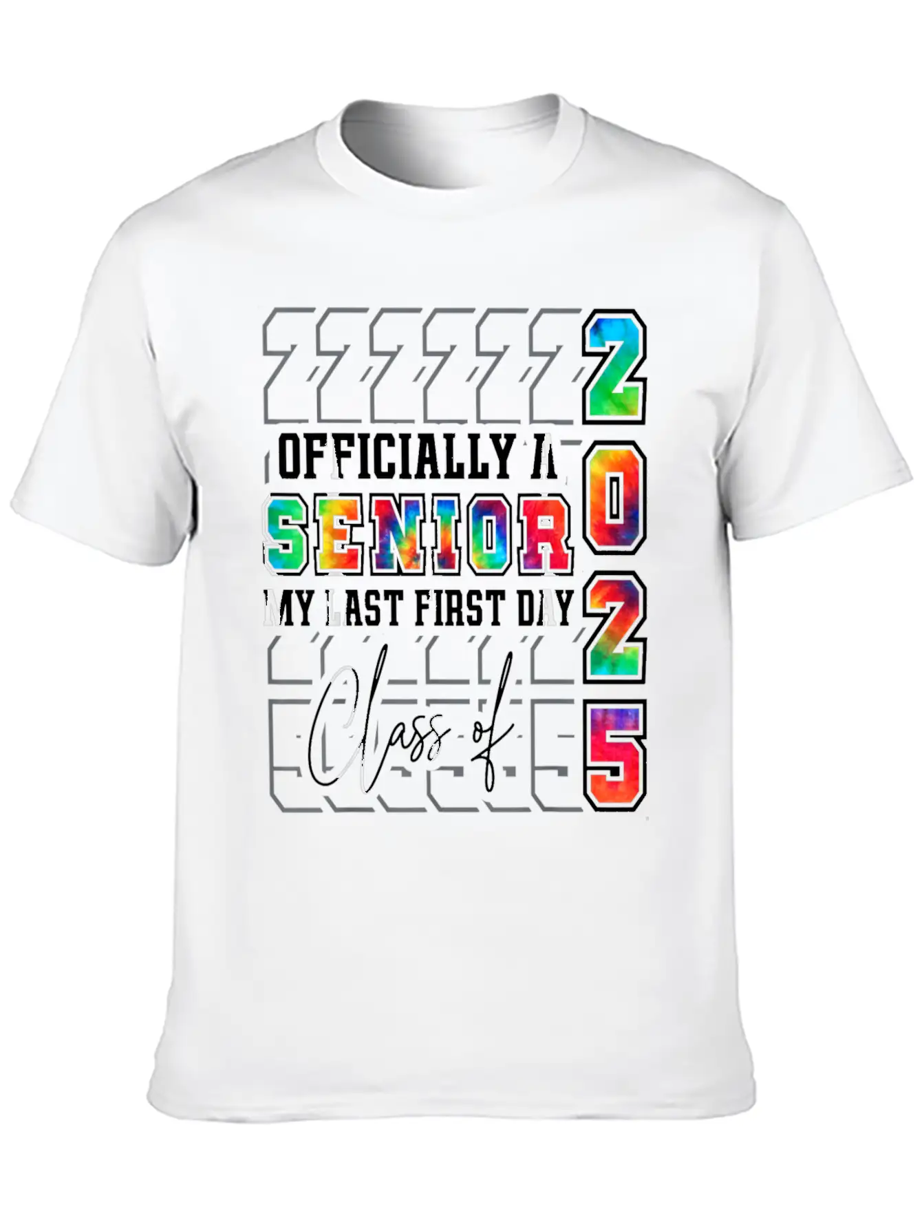 My Last First Day Of Class Of 2025 Senior Graduati Essential Cotton Tee For Daily Outfits – Unisex Style