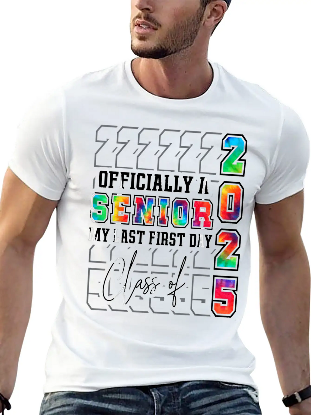 My Last First Day Of Class Of 2025 Senior Graduati Essential Cotton Tee For Daily Outfits – Unisex Style