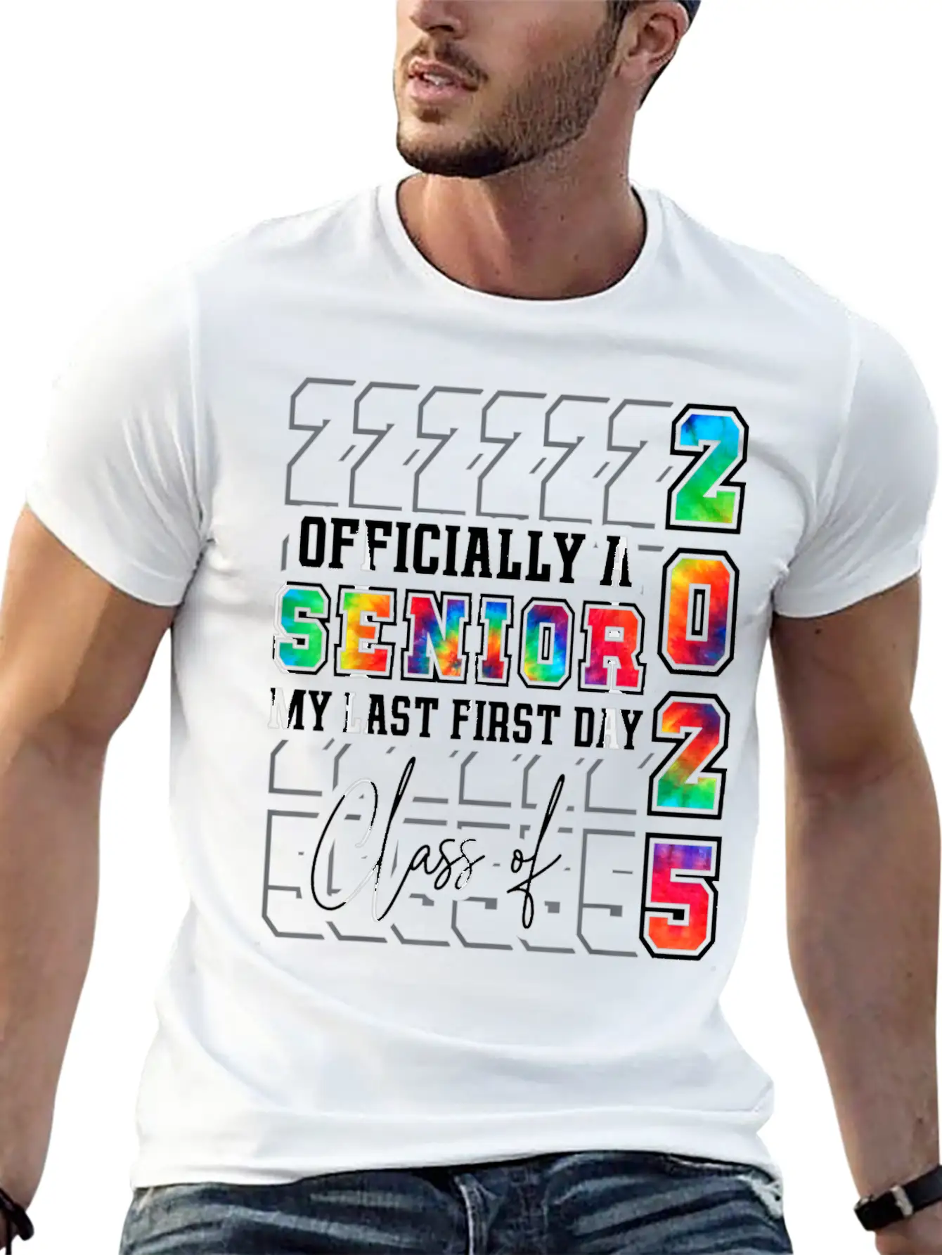 My Last First Day Of Class Of 2025 Senior Graduati Essential Cotton Tee For Daily Outfits – Unisex Style