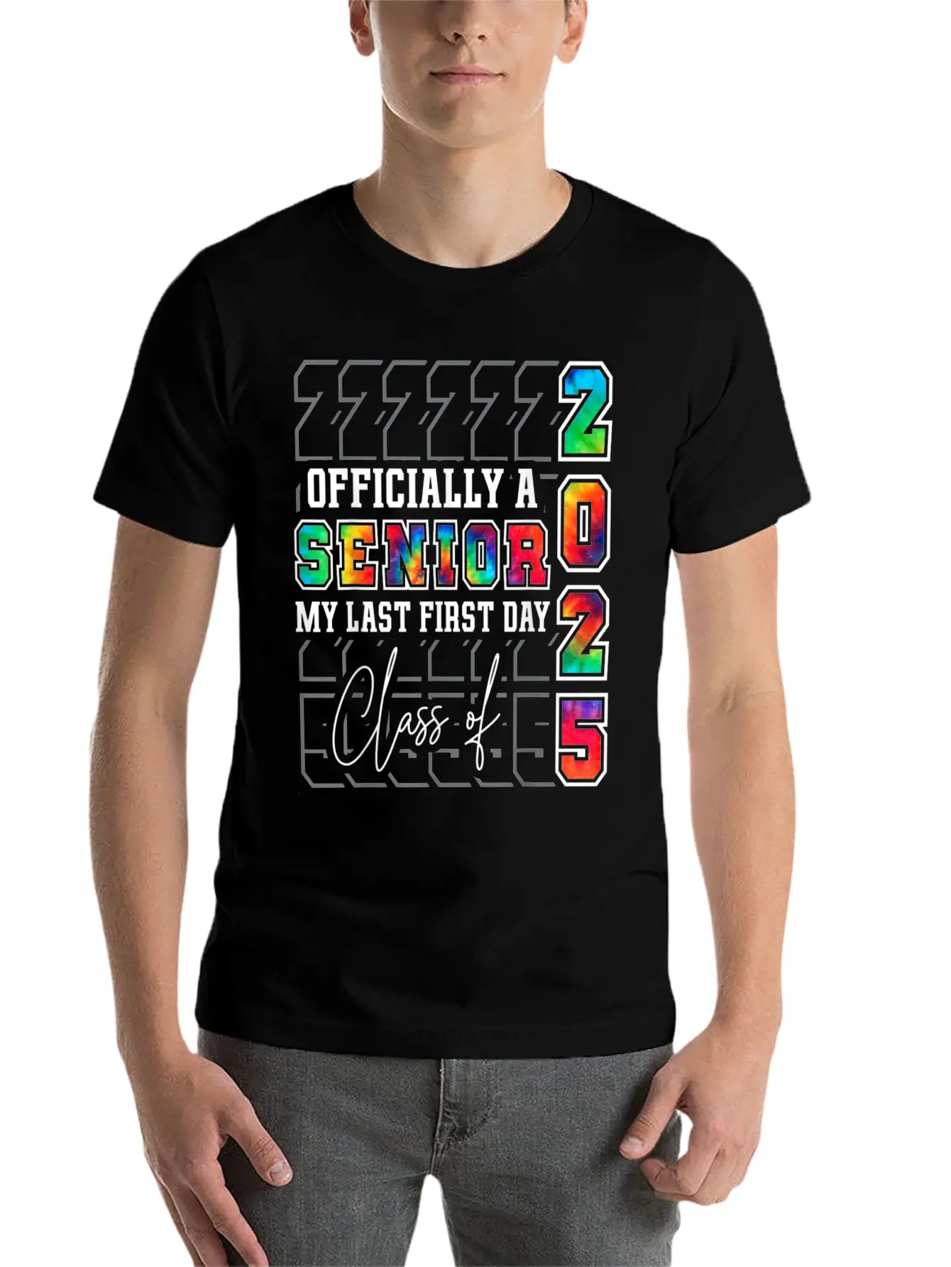 My Last First Day Of Class Of 2025 Senior Graduati Essential Cotton Tee For Daily Outfits – Unisex Style