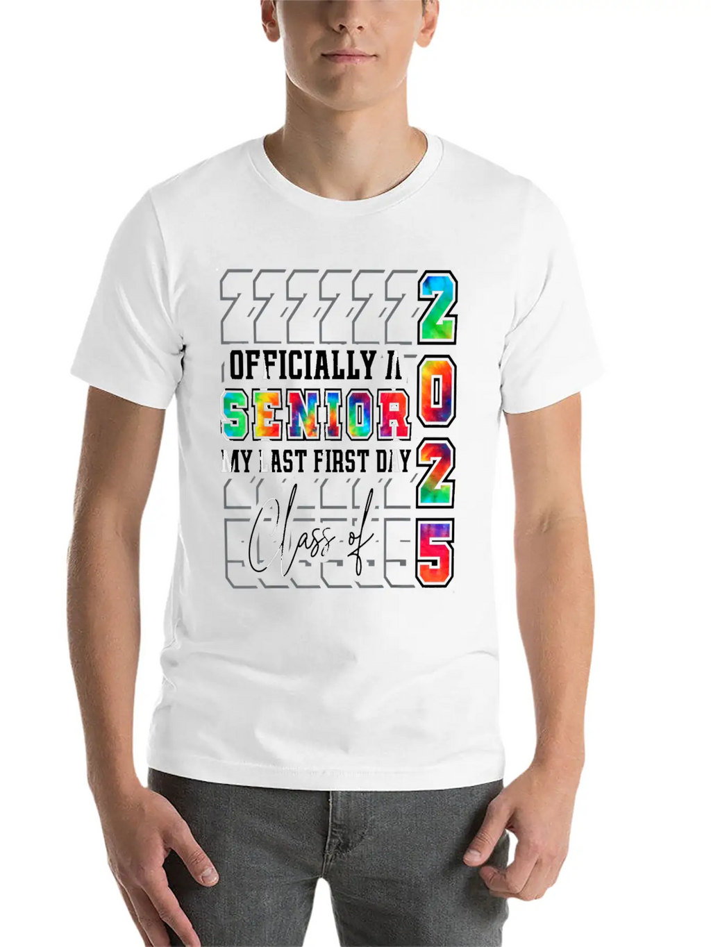 My Last First Day Of Class Of 2025 Senior Graduati Essential Cotton Tee For Daily Outfits – Unisex Style